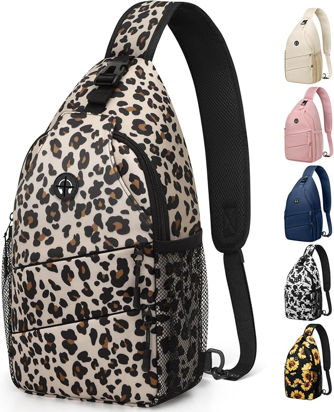 Crossbody Bags for Women Men Trendy Sling Bag Bakpack Casual Chest Bag with Convertible Shoulder