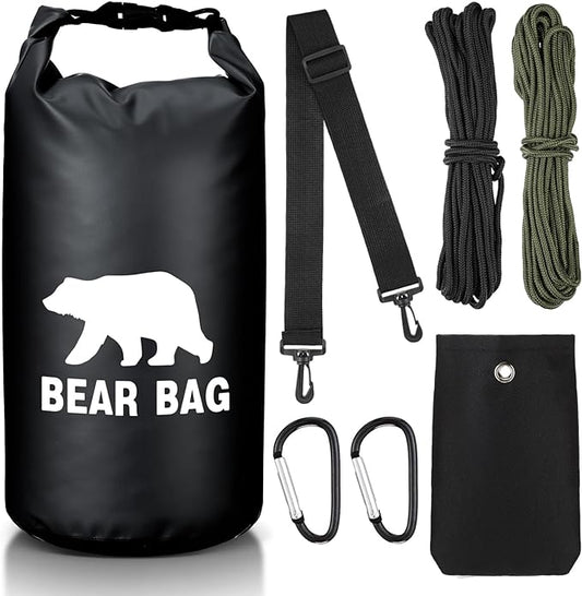 1 Set Bear Food Bag for Camping Ultralight Food Hanging System Includes Waterproof Bear Bag, Nylon