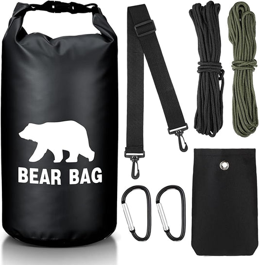1 Set Bear Food Bag for Camping Ultralight Food Hanging System Includes Waterproof Bear Bag, Nylon
