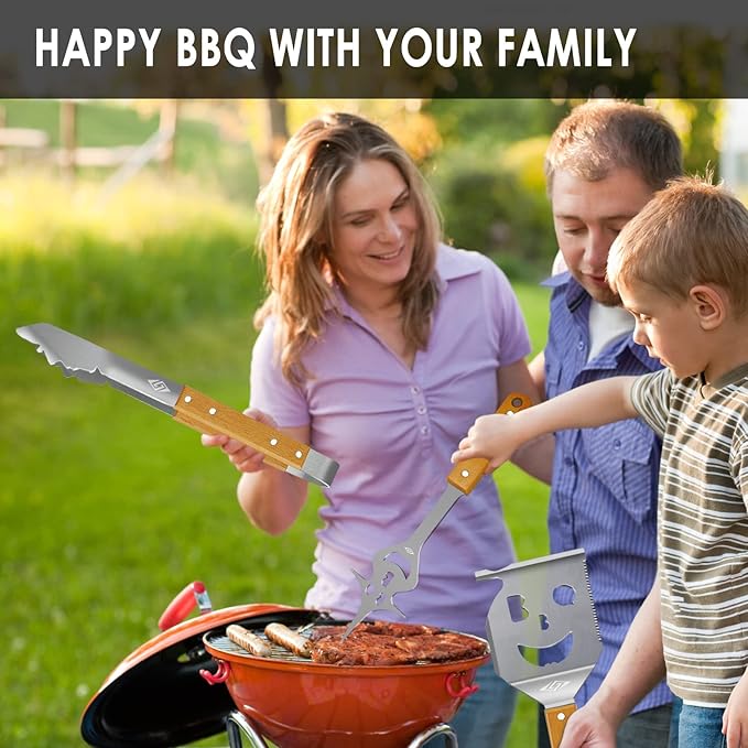 BBQ Tools Grill Set, Extra Long BBQ Accessories,Grill Accessories for Outdoor Grill,Best BBQ