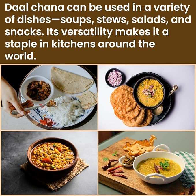 Darsa Organics Chana Dal 2 lb ??USDA Organic Split Bengal Gram (Yellow Chickpeas), Non-GMO