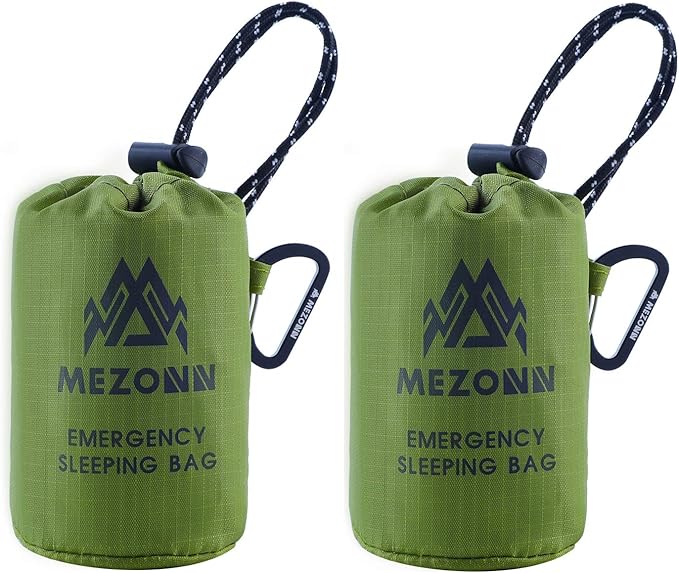 Emergency Sleeping Bag Survival Bivy Sack Use as Emergency Blanket Lightweight Survival Gear for