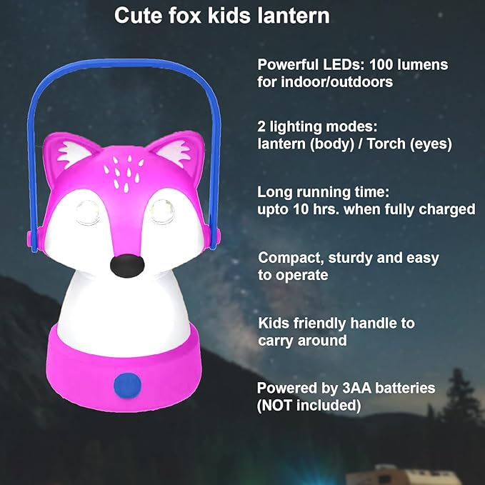 Kids Camping Essentials ??LED Kids Lantern and Rechargeable Kids Headlamp Set | Multiple Purposes