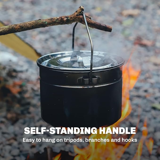 Firemaple Antarcti Stainless Steel Pot - Food Grade SUS304 Camping Pot with Steaming Function