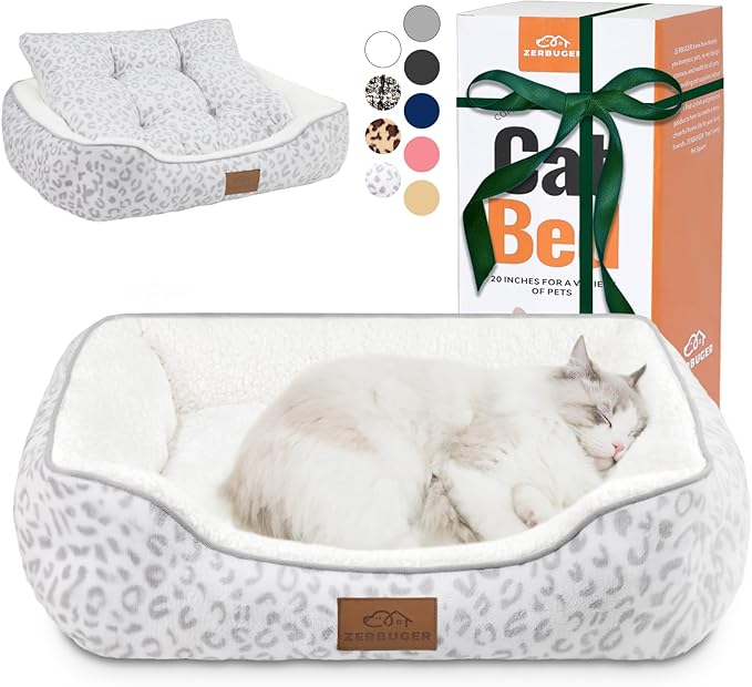 Rectangle Cat Dog Bed for Large Medium Small Pets Indoor Outdoor Machine Washable Sleeping Sofa