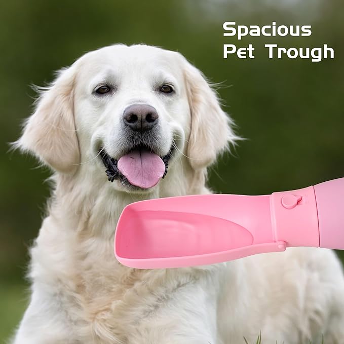 Dog Water Bottle, Travel Puppy Water Bowl, Leak Proof Portable Puppy Water Dispenser, Foldable Dog