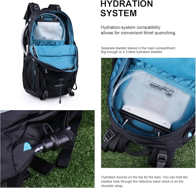 MOUNTAINTOP 25L/40L Hiking Backpack,Lightweight Travel Backpack for Men Women Outdoor Backpacking