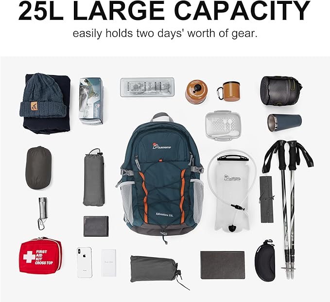 MOUNTAINTOP 25L/40L Hiking Backpack,Lightweight Travel Backpack for Men Women Outdoor Backpacking