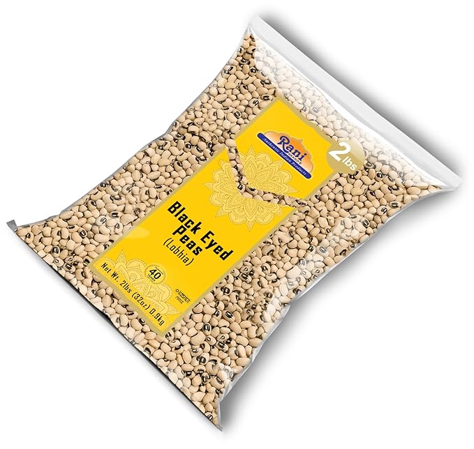 Rani Black Eyed Peas, Dried Cowpeas (Lobhia) 32oz (2lbs) 908g ~ All Natural | Vegan | Kosher |