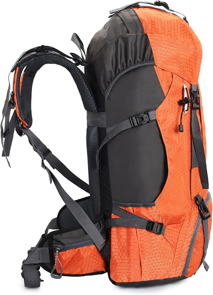 Bseash 60L Waterproof Hiking Camping Backpack with Rain Cover, Large Outdoor Sport Travel Daypack