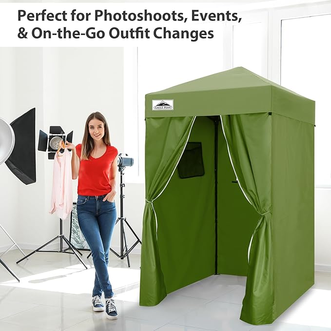 EAGLE PEAK Flex Ultra Compact 4x4 Pop-up Canopy, Sun Shelter, Changing Room, Portable Privacy