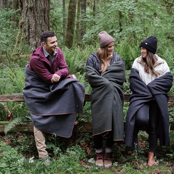 Arcturus Military Wool Blanket - Warm, Thick, Washable - Great for Outdoors, Camping, Stadium