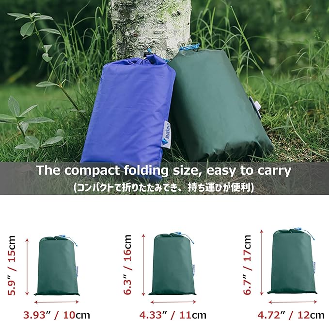 Azarxis Pocket Blanket Waterproof Beach Picnic Festival Mat Sandproof Ultralight Compact Portable