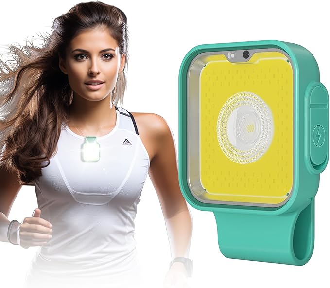 Yls Running Light, Rechargeable Clip on Running Lights for Runners, 12 Lighting Modes High