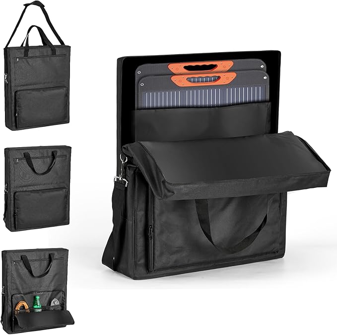 Bag for Portable Solar Panel 100w 200w,Waterproof Solar Panel Carrying Case Compatible with Jackery