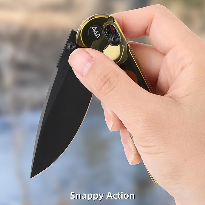 Folding Pocket Knife, Survival Knife Tactical Hunting Knife,3.23??Sharp Folding Blade with Ultem