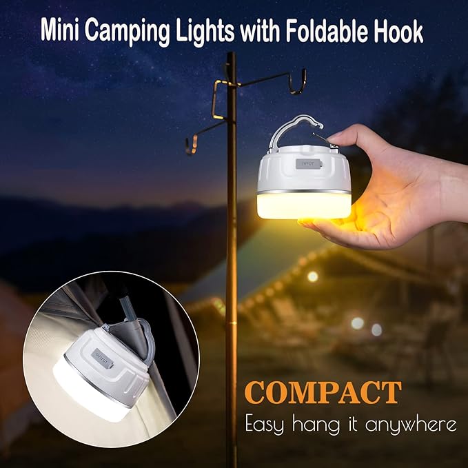 Sinvitron LED Camping Lantern Rechargeable with Remote Control - 1000LM 150H Runtime Tent Light