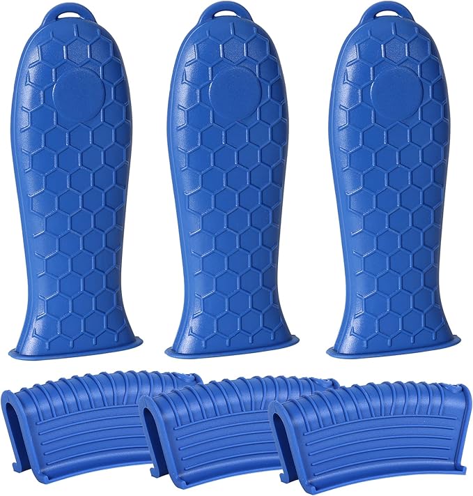 Joyhalo Cast Iron Skillet Handle Cover, 6 Pack Heat Resistant Pot Handle Covers, Silicone Sleeve