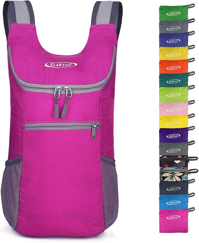G4Free Lightweight Packable Hiking Backpack for Men Women Small Hiking Daypacks Foldable Shoulder