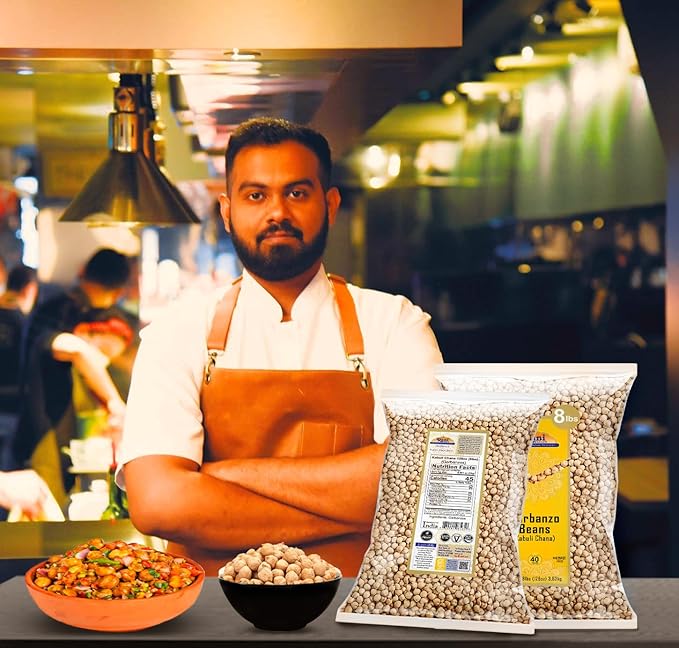 Rani Garbanzo Beans (Kabuli Chana) 128oz (8lbs) 3.63kg x Pack of 5 (Total of 40lbs) Bulk ~ All