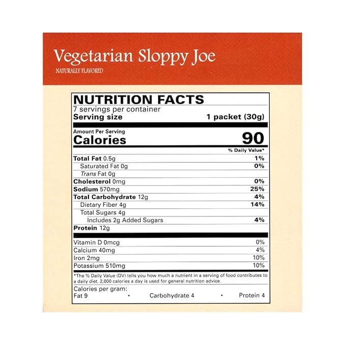 Nutmeg State Nutrition ??High Protein Vegetarian Sloppy Joe Mix, Low Calorie, Low Carb, Bariatric