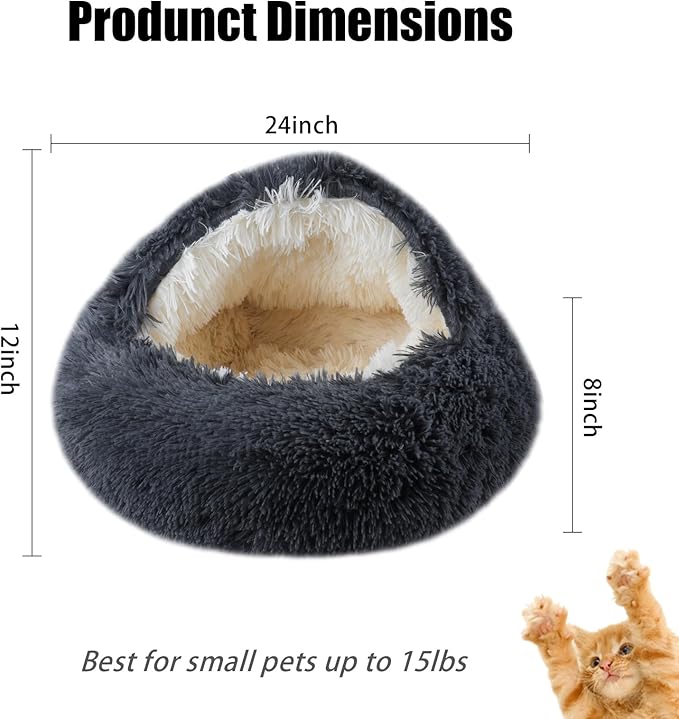 Cat Beds for Indoor Cats,Cat Cave for Puppy and Kitty,Calming Small Dog Bed for Small Dogs with