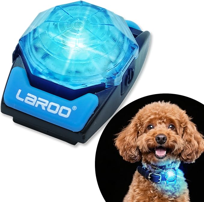 LaRoo Dog Lights for Night Walking,USB-C Rechargeable Dog Lights,Only 13g for Small Dogs,3 Modes