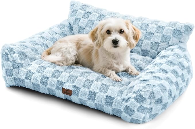Cat Bed Cat Couch for Puppy and Kitten, Fluffy Pet Sofas Medium Dog Sofa Bed, Supportive Cats Sofa