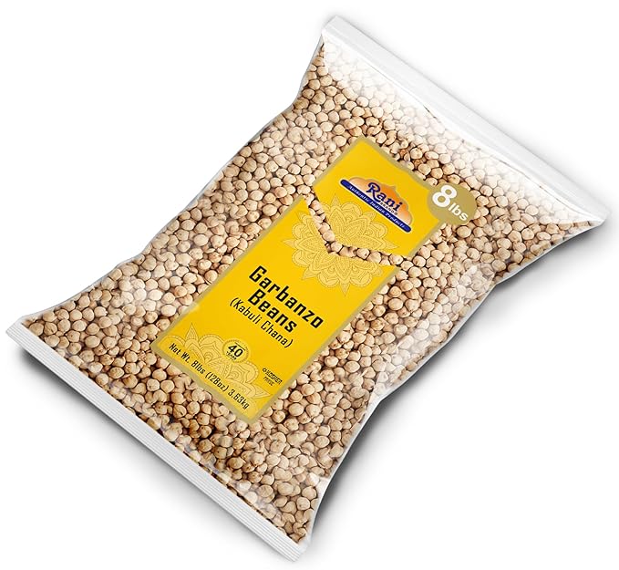 Rani Garbanzo Beans (Kabuli Chana) 128oz (8lbs) 3.63kg Bulk ~ All Natural | Vegan | Gluten Friendly