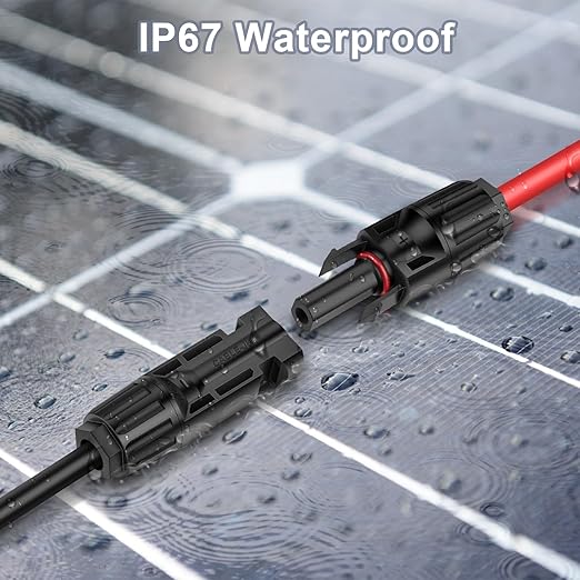 40FT 12AWG Solar Panel Extension Cable with Female and Male Connectors, Solar Cable for Solar