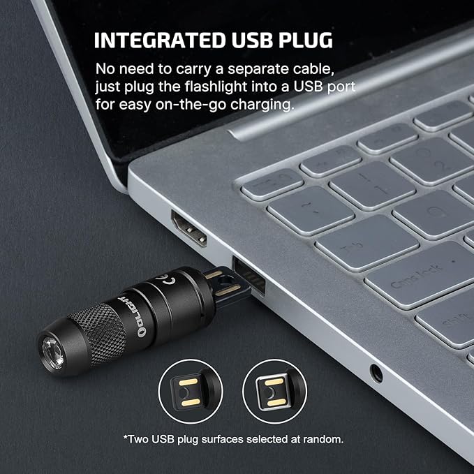 OLIGHT IMINI 2 EDC Rechargeable Keychain Flashlight, 50 Lumens Compact and Portable Mini LED