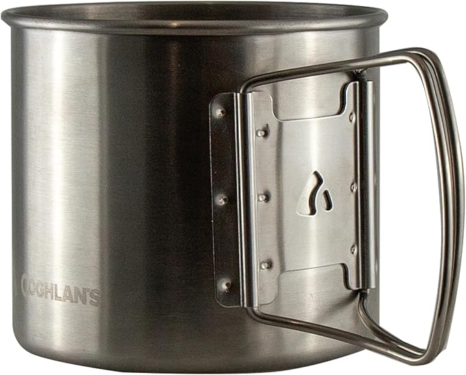 Coghlan's Stainless Steel Camp Mug/Pot – 600 mL (21 oz.) Lightweight Outdoor Cooking Pot & Cup with