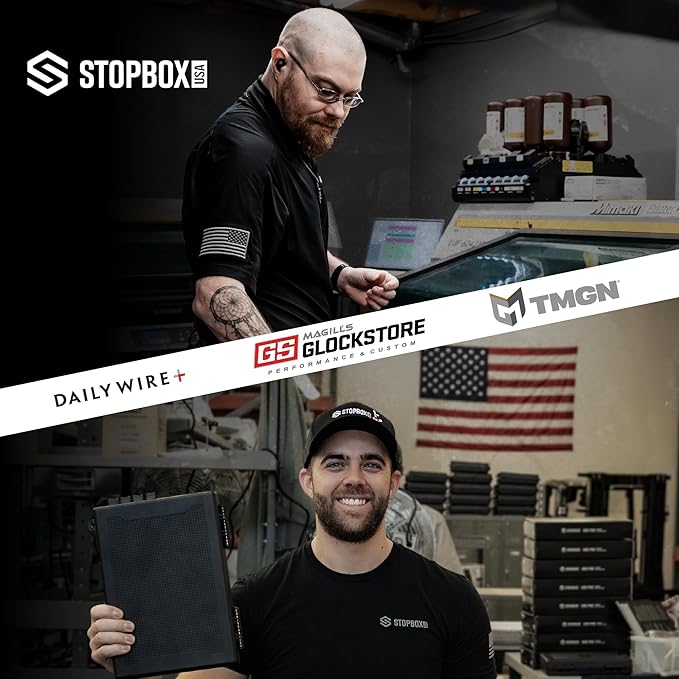 STOPBOX Gun Safe Alternative - Tactical Handgun Storage, Instant Access Portable Gun Case, TSA