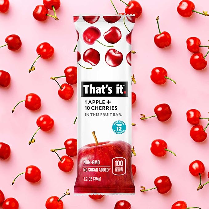 That's it. Fruit Bars 12 Variety Pack 100% Natural Real Fruit Bar, High Fiber Vegan, Gluten Free