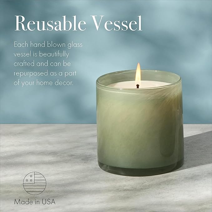 LAFCO New York Classic Candle, Fresh Cut Gardenia - Pack of 2, 6.5 oz - 50-Hour Burn Time