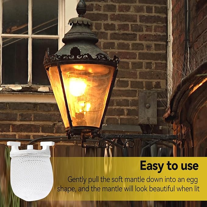 Preformed Gas Light Mantles, Gas Lamp Mantles Gaslight Mantles Preformed Inverted Mantle Gas Light