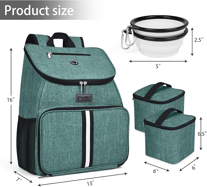 BAGLHER丨Dog Travel Bag, Airline Approved Pet Supplies Backpack, Dog Travel Backpack Accessories Set