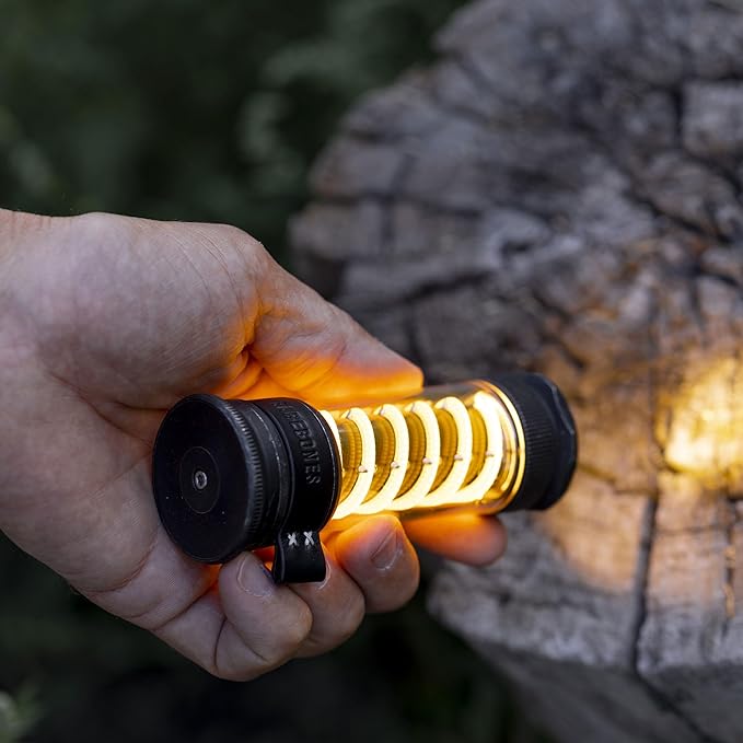 Barebones Edison Light Stick ??Tumbled Steel, USB Rechargeable LED Lantern and Flashlight with 7