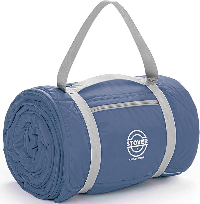 STOVER Waterproof Stadium Blanket – Portable Outdoor Camping Blanket for Travel, Picnics, or Sports