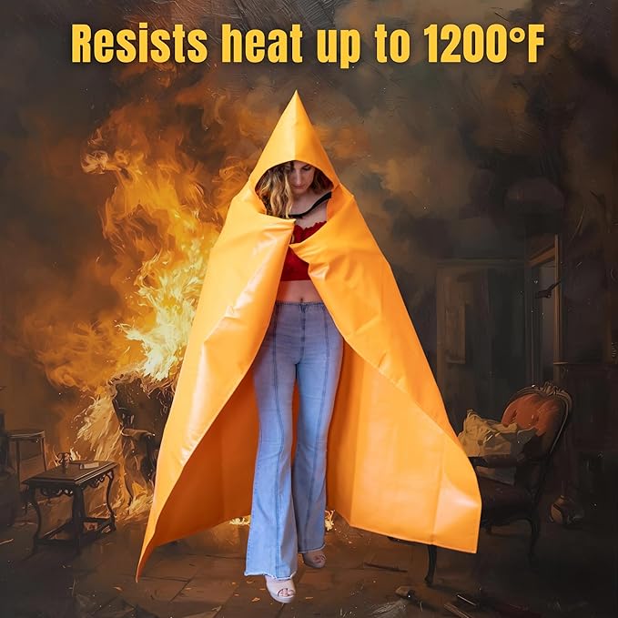 Supa Ant Silicone Fire Cloak for Fireproof Suit Emergency Blanket for Home and Kitchen - Emergency