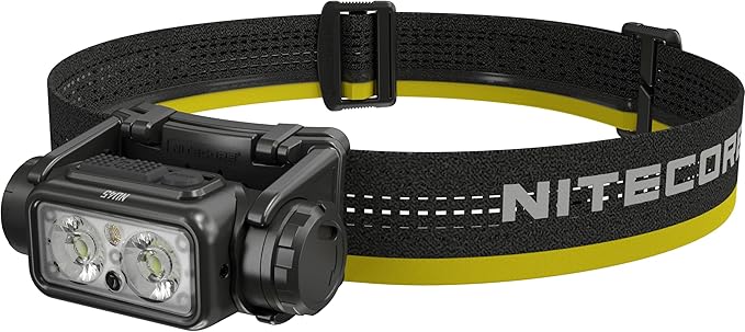 Nitecore NU45 1700 Lumen Headlamp, USB-C Rechargeable Fast Charging, Long Runtime for Camping