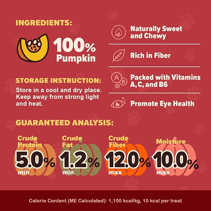 Pumpkin Chips for Dogs ??100% Natural Single Ingredient Dog Treats ??Crunchy & Crispy ??Easy to