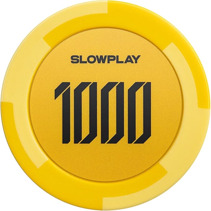 SLOWPLAY Godel Clay Poker Chips, 14 Grams Heavyweight Clay Composite, 40mm Large Chips in Bulk