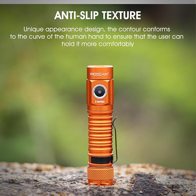 S10Pro LED Flashlight Rechargeable,Bright Flashlight 2500 Lumen,Tactical EDC Flashlight Magnetic