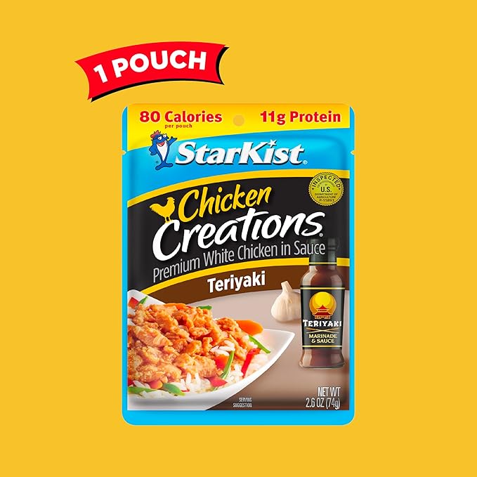 StarKist Chicken Creations Teriyaki, Single Serve Pouch, 2.6 oz