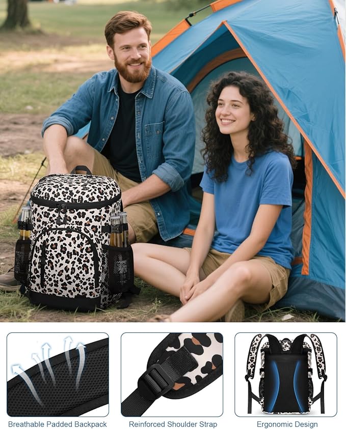 Cooler Backpack Insulated Waterproof,30 Cans Backpack Coolers Leakproof Lunch Backpack for Men