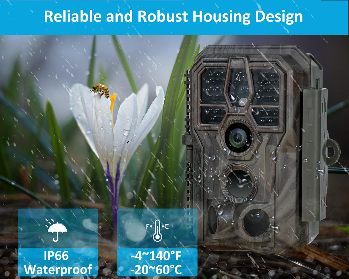 GardePro Trail Camera - 64MP, 1296P, 100ft, Non-Cellular, Non-WiFi - product view 8
