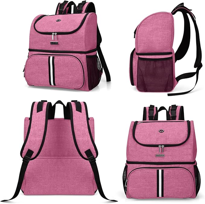 BAGLHER Pet Travel Bag, Double-Layer Pet Supplies Backpack (for All Pet Travel Supplies), Pet
