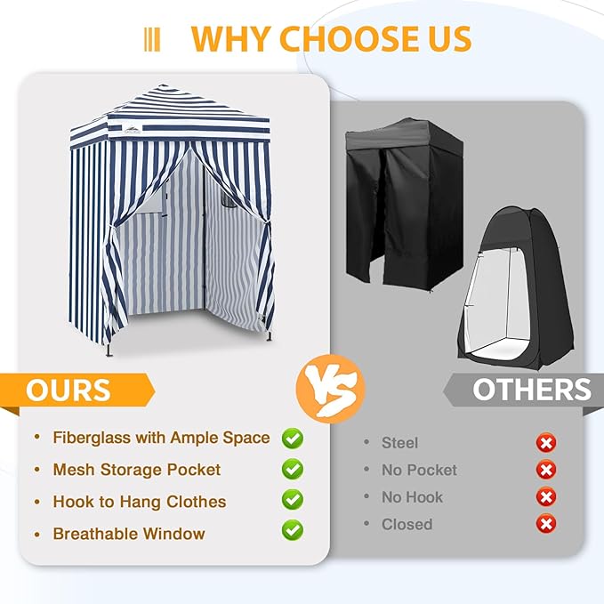 EAGLE PEAK EAGLE PEAK Flex Ultra Compact Pop-up Canopy, Sun Shelter, Changing Room, Portable