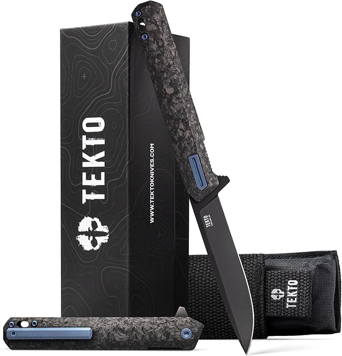 F2 Bravo Folding Pocket Knife - D2 Steel Blade, Ceramic Ball Bearings - EDC - Snap, Swift Flip for